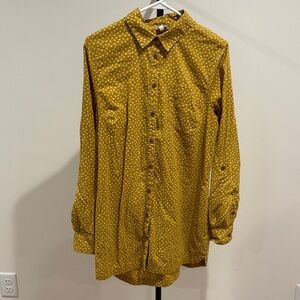 Duluth Trading Artisan Hemp tunic, yellow, medium